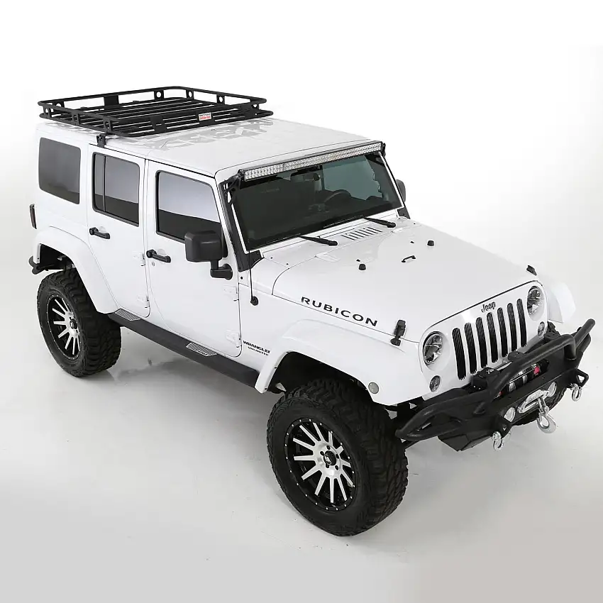 SmittyBilt Defender Series Roof Rack Basket 4.5' X 4.5' For JK 4 Door Hardtop 45454
