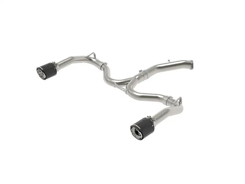 AFE 49-37037-C Takeda 3 IN to 2-1/2 IN 304 Stainless Steel Axle-Back Exhaust Carbon Fiber Tip