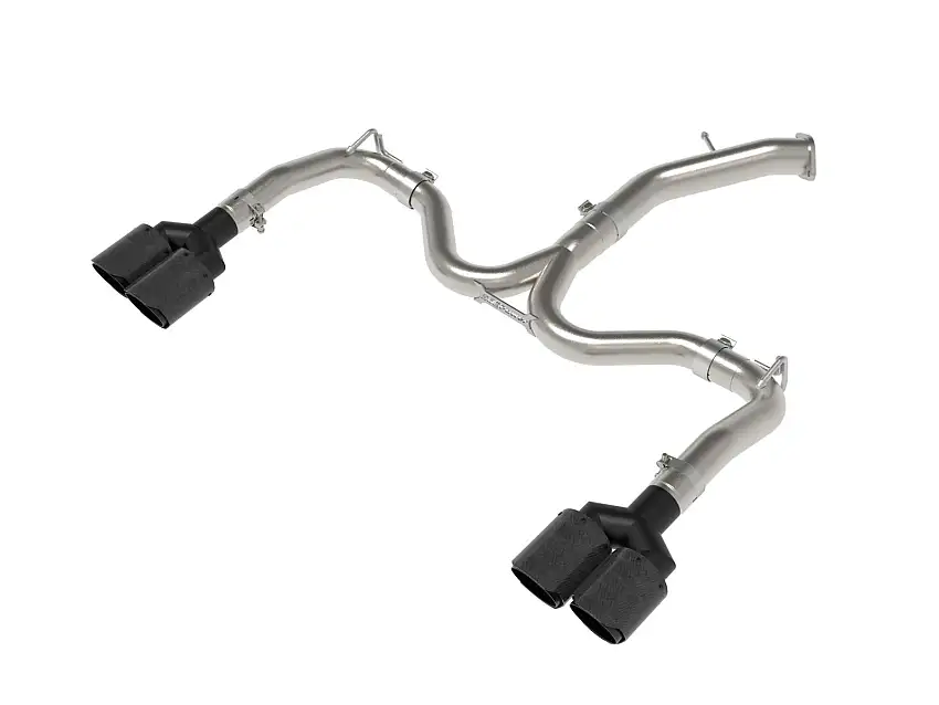 AFE 49-37039-C Takeda 3 IN to 2-1/2 IN 304 Stainless Steel Axle-Back Exhaust Carbon Fiber Tip
