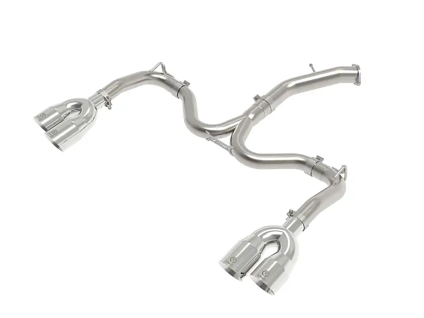 AFE 49-37039-P Takeda 3 IN to 2-1/2 IN 304 Stainless Steel Axle-Back Exhaust w/ Polished Tips