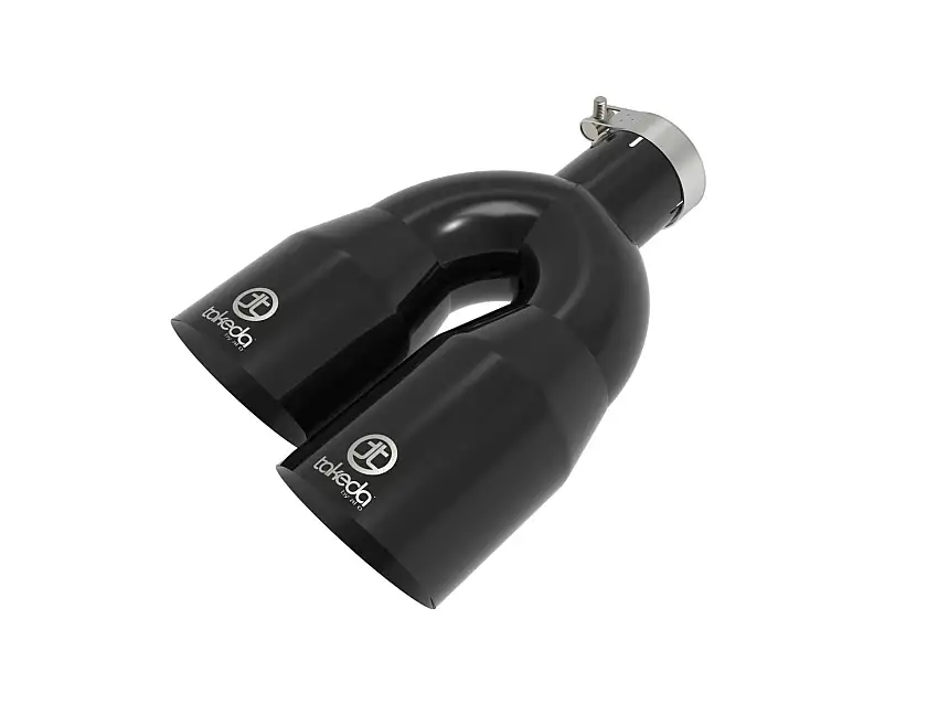 AFE 49T25484-B122 Takeda 304 Stainless Steel Clamp-on Exhaust Tip Black