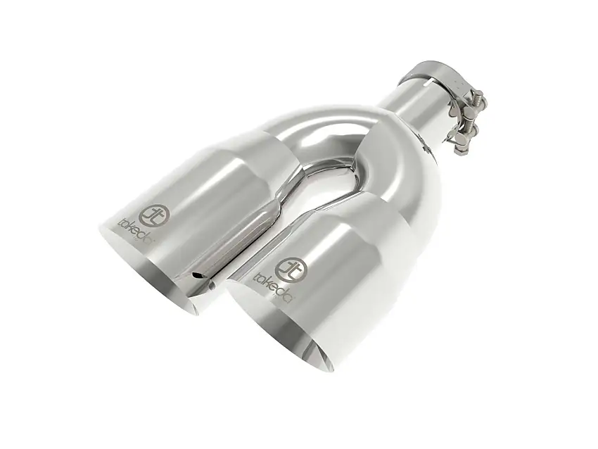 AFE 49T25484-P121 Takeda 304 Stainless Steel Clamp-on Exhaust Tip Polished