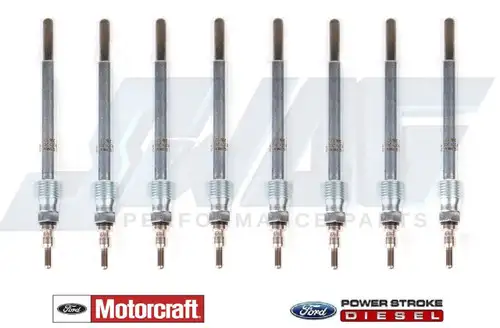 MOTORCRAFT 6.0L OEM GLOW PLUG SET (8)