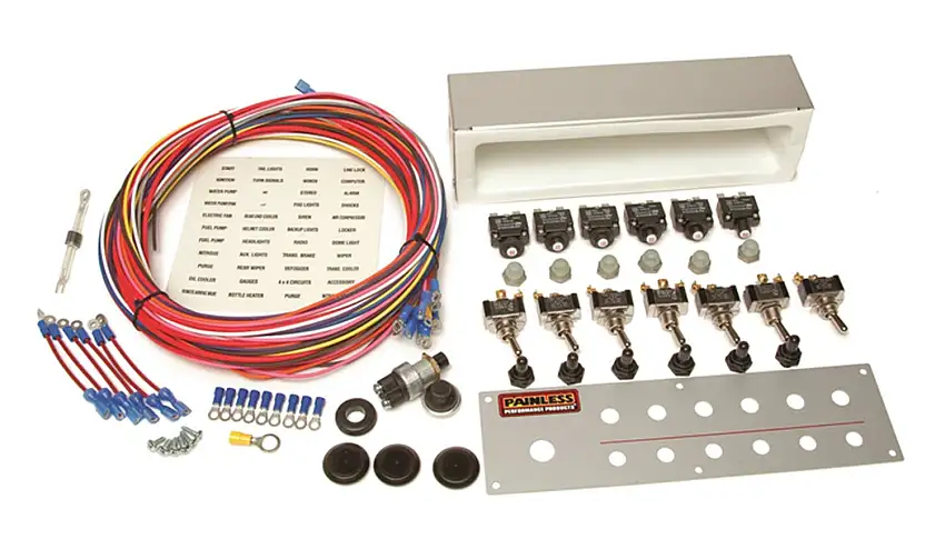 Painless 50337 Off-road 6 Toggle Switch/Push Button Start/Roll Bar Mount