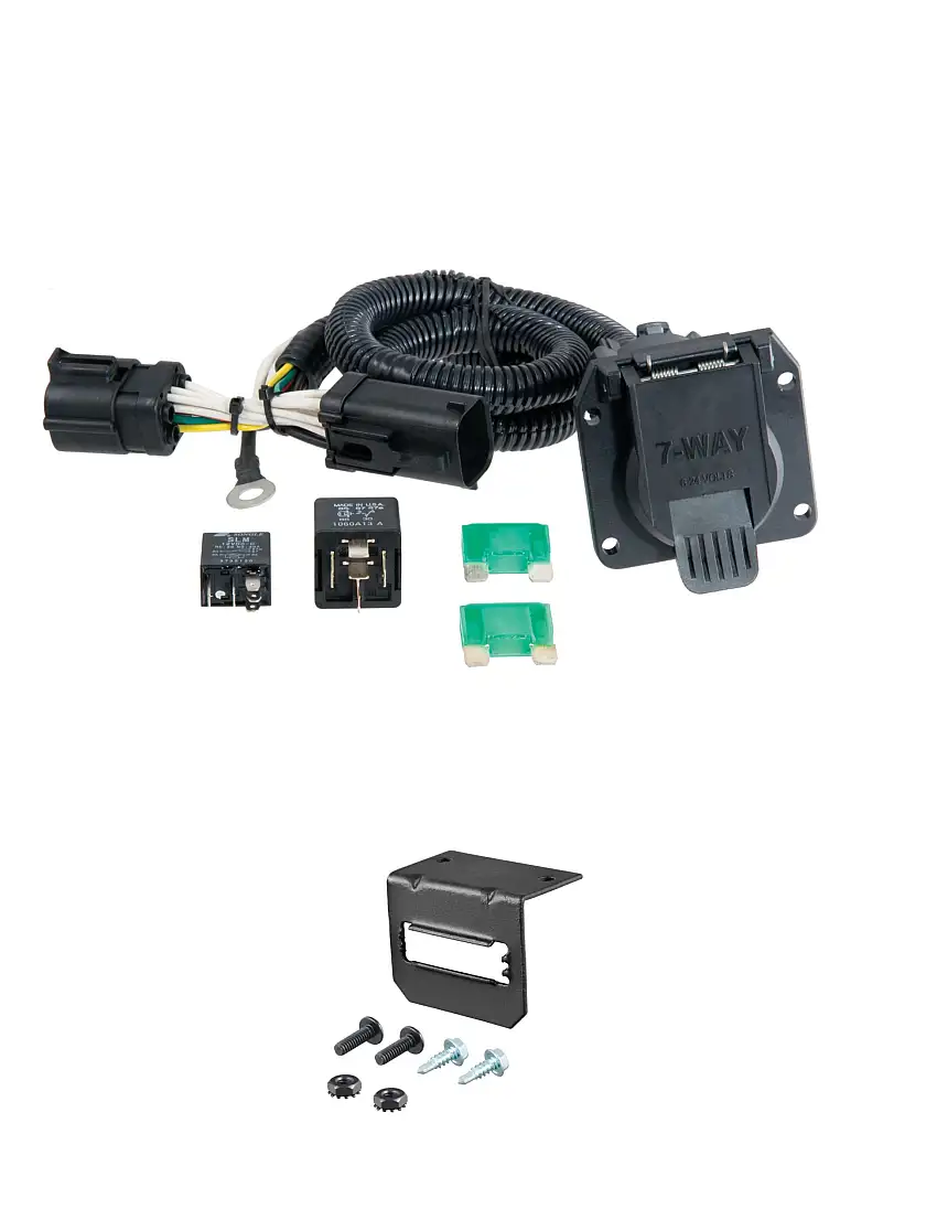 04-04 Ford F-150 Heritage Edition Excluding 20" spare tire CURT 7-way Plug and Play Trailer Wiring