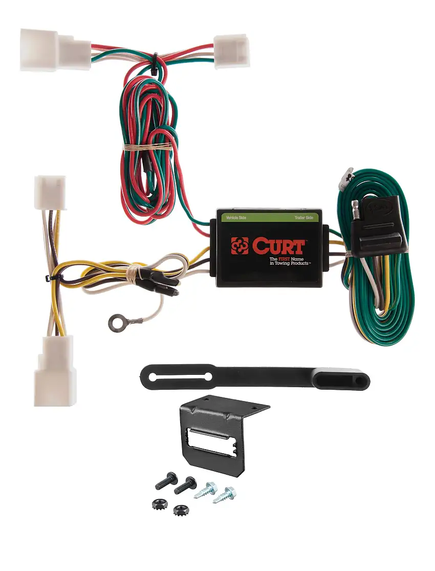 02-06 Toyota Camry CURT 4-flat Plug and Play Trailer Wiring