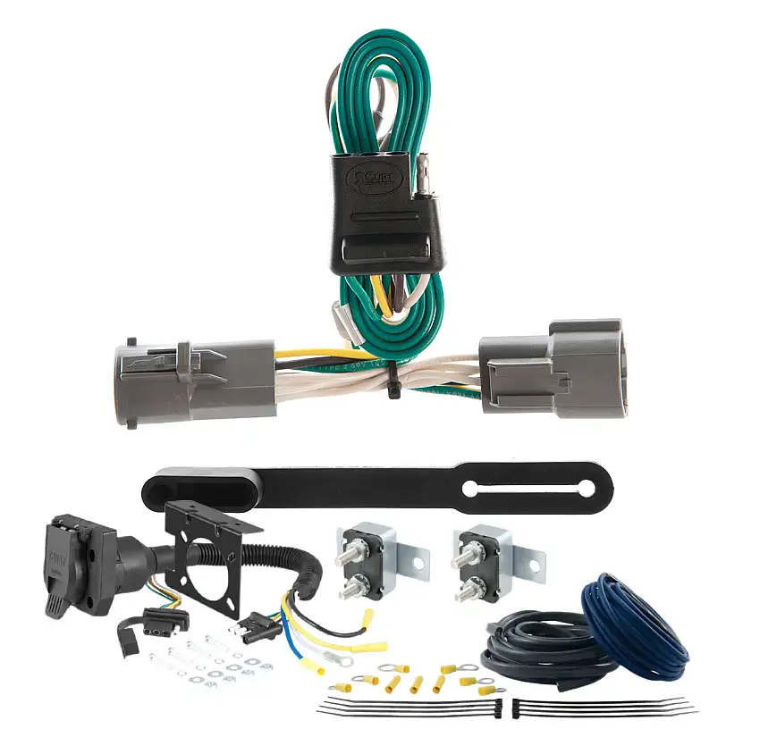 88 - 00 Chevrolet C2500 Excluding with dual exhaust, 10" step bumper or cab & chassis CURT Trailer Brake Controller 7-Way Upgrade Kit 7WK286