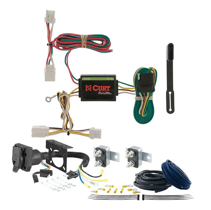 01 - 03 ISUZU Rodeo Sport With door mounted spare CURT Trailer Brake Controller 7-Way Upgrade Kit 7WK1521