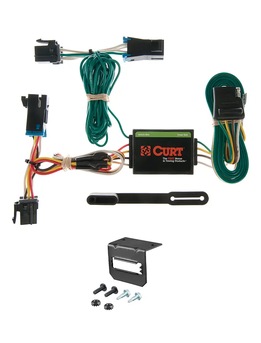 00-02 Chevrolet Express 1500 CURT 4-flat Plug and Play Trailer Wiring