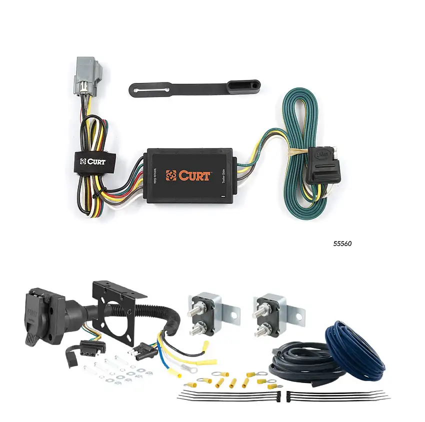 04 - 04 Ford F-150 Excluding factory receiver (built after 8/5/05) CURT Trailer Brake Controller 7-Way Upgrade Kit 7WK856