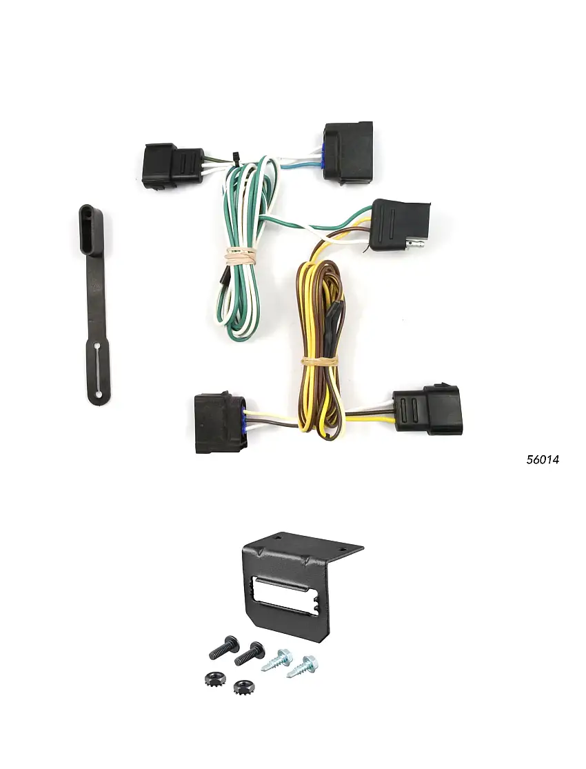 08-11 Ford Focus Coupe CURT 4-flat Plug and Play Trailer Wiring