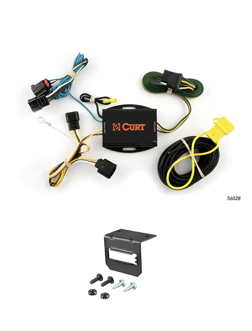 08-10 Dodge Avenger CURT 4-flat Plug and Play Trailer Wiring