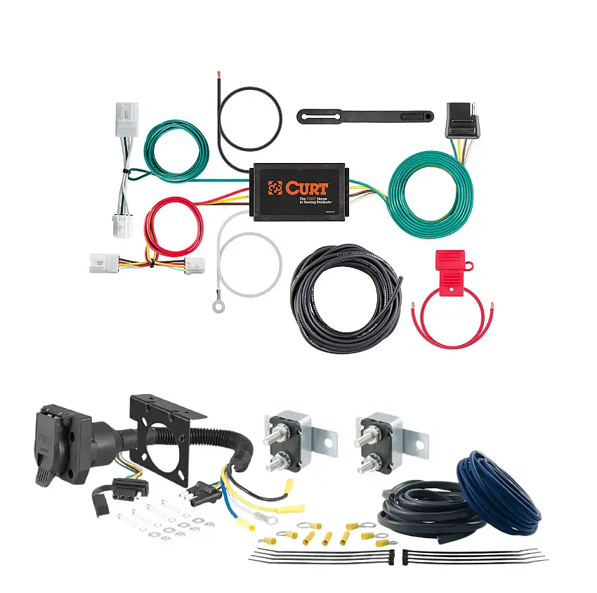 03 - 07 Ford F-350 Super Duty Excluding cab & chassis CURT Trailer Brake Controller 7-Way Upgrade Kit 7WK899