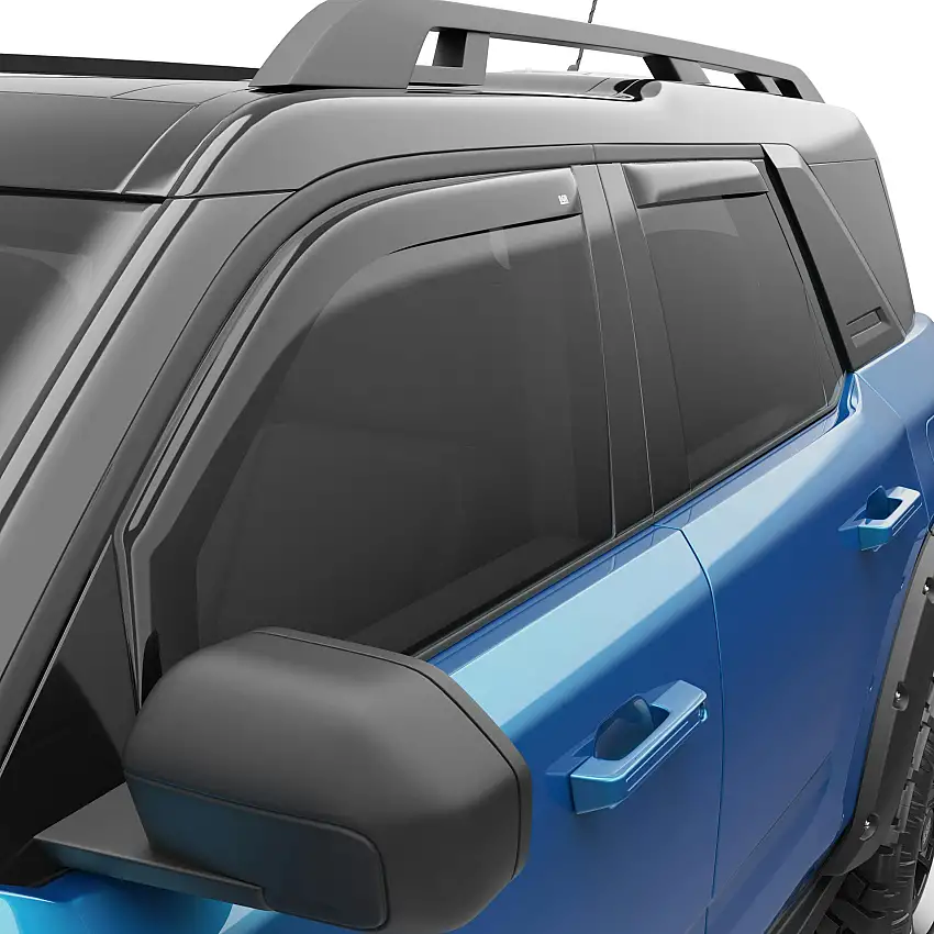 EGR 573561 EGR 573561-4pc Smoke In-channel Window Visors for 21-25 Ford Bronco Sport