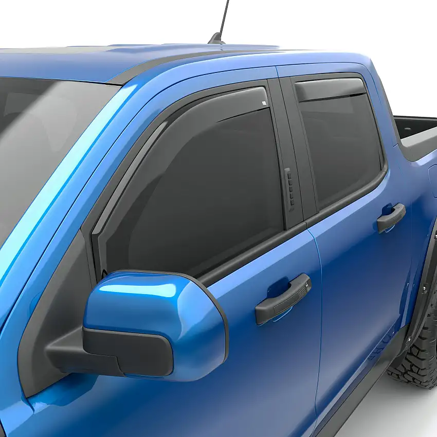 EGR 573591 EGR 573591-4pc Smoke In-channel Window Visors for 22-25 Ford Maverick Crew Cab