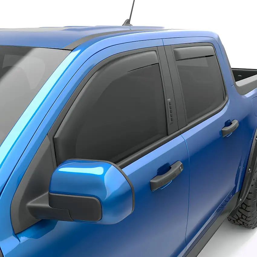 EGR 573595 EGR 573595-4pc Matte In-channel Window Visors for 22-25 Ford Maverick Crew Cab