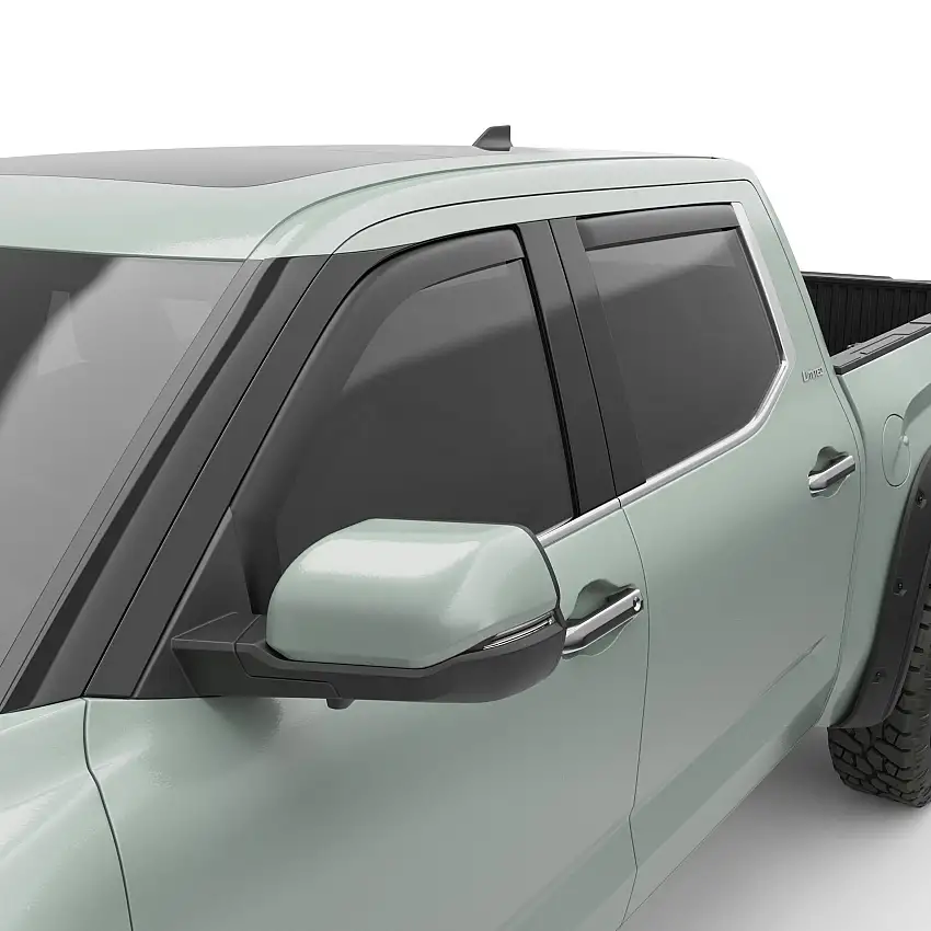 EGR 575405 EGR 575405-4pc Matte In-channel Window Visors for 22-25 Toyota Tundra Crew Cab