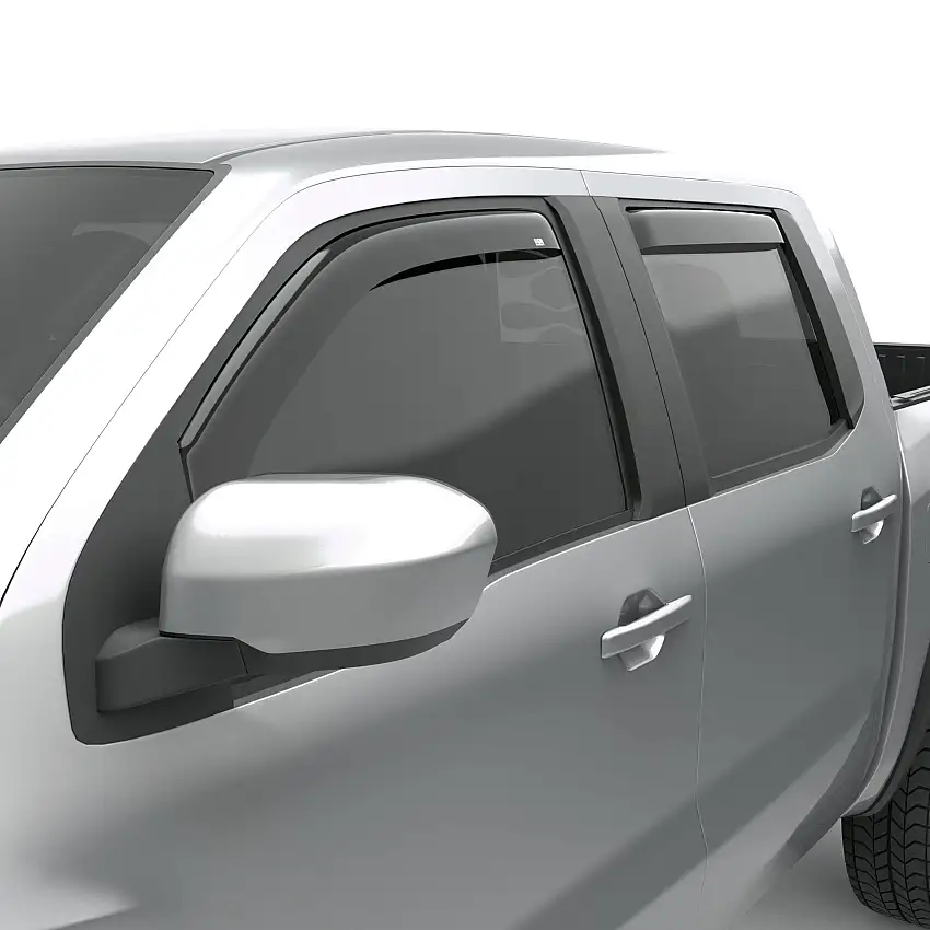 EGR 576041 EGR 576041-4pc Smoke In-channel Window Visors for 22-25 Nissan Frontier Crew Cab