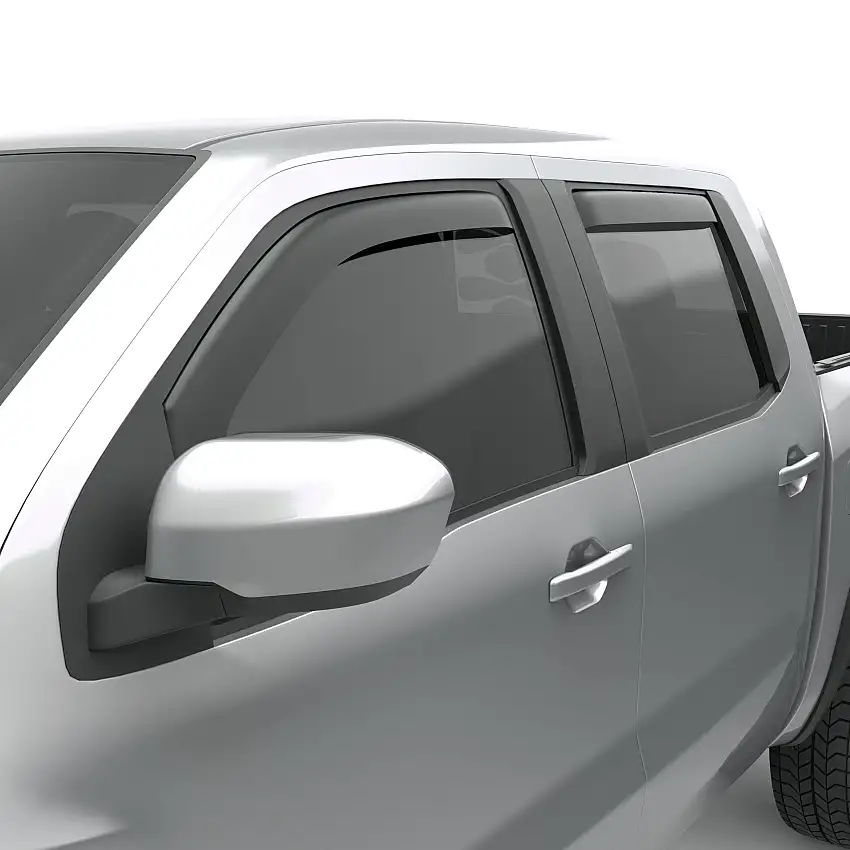 EGR 576045 EGR 576045-4pc Matte In-channel Window Visors for 22-25 Nissan Frontier Crew Cab