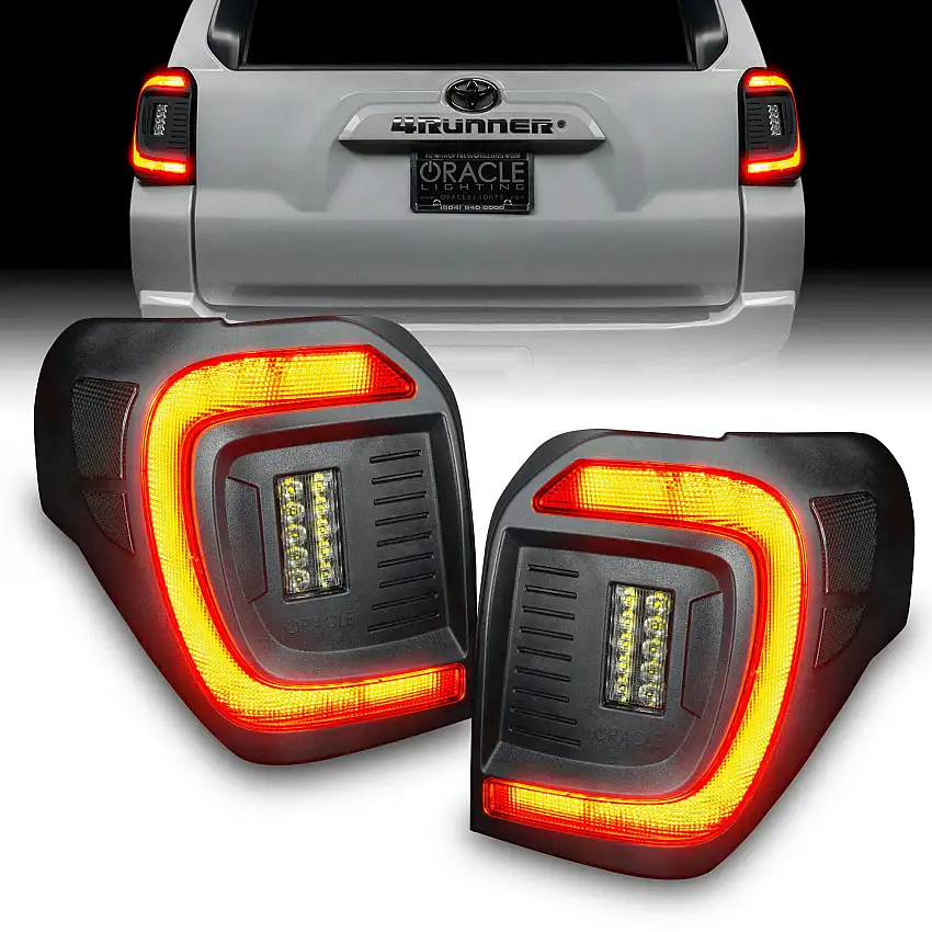 Oracle Lighting 5920-504-T Black Series Flush Style (Lensless) LED Tail Lights for 2014-2024 Toyota 4Runner