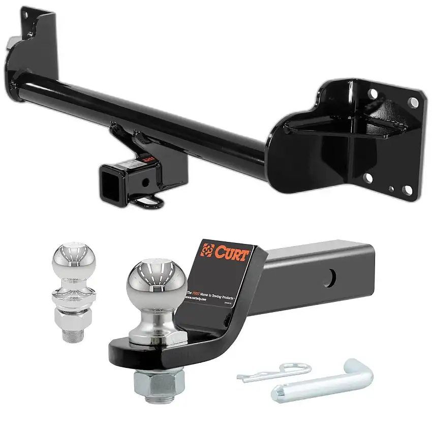 2008-2013 BMW X6 All CURT Class 3 Trailer Hitch, 2" Receiver + 2" Ball + 1-7/8" Ball Kit