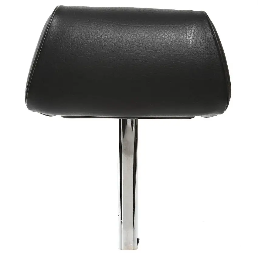 Headrest, "teardrop type," plain vinyl, black
