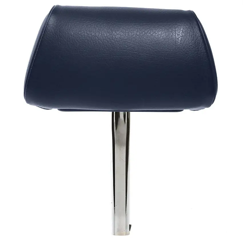 Headrest, "teardrop type", plain vinyl, navy