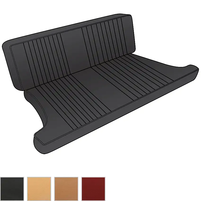 Custom Deluxe Leather Rear Seat Kits, 1970-76 GT