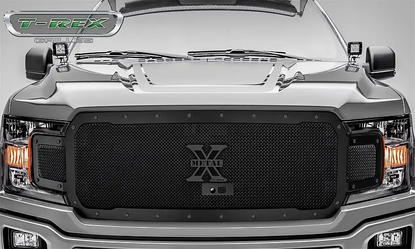 T-Rex Grilles 6715791-BR Stealth X-Metal Grille, Black, Mild Steel, 1 Pc, Replacement
