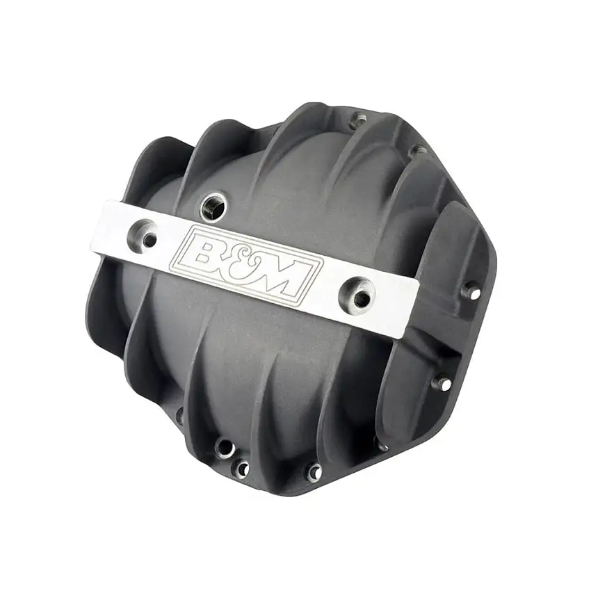 B&M Hi-Tek Natural Aluminum Corporate 14 Bolt Differential Cover 73-00 GM Diesel