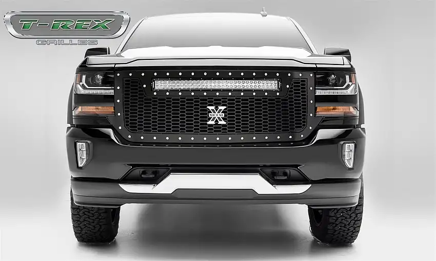 T-Rex Grilles 7311281 Laser Torch Grille, Black, Mild Steel, 1 Pc, Replacement