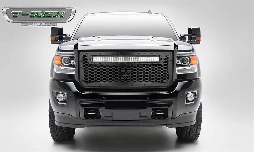 T-Rex Grilles 7312111-BR Stealth Laser Torch Grille, Black, Mild Steel, 1 Pc, Insert