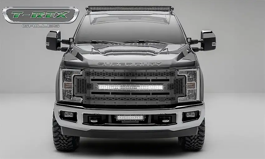 T-Rex Grilles 7315471-BR Stealth Laser Torch Grille, Black, Mild Steel, 1 Pc, Replacement