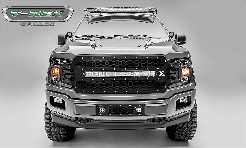 T-Rex Grilles 7315711 Laser Torch Grille, Black, Mild Steel, 1 Pc, Replacement