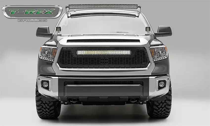 T-Rex Grilles 7319641-BR Stealth Laser Torch Grille, Black, Mild Steel, 1 Pc, Replacement
