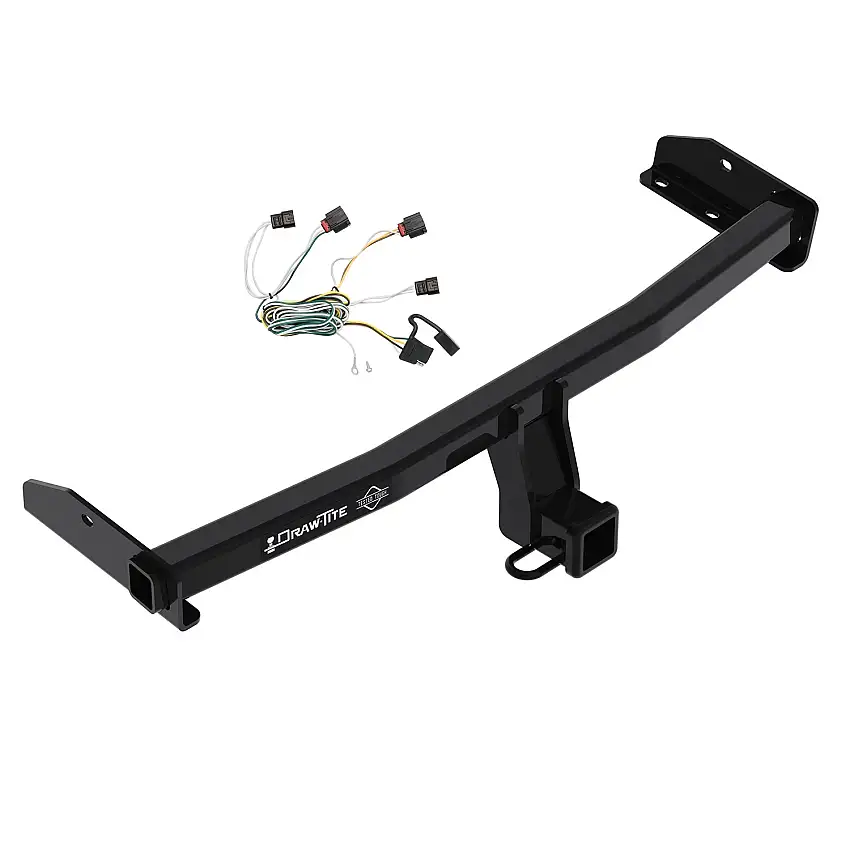 2010-2010 Dodge Journey Draw-tite Class 3 Trailer Hitch, 2 Inch Square Receiver Bundle w/ Plug-n-Play T-One Wiring Harness 76225