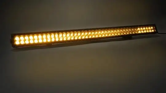 Southern Truck 77040 40-inch Amber/White Led Light Bar, Dbl Row, Combo Flood/Beam 72W
