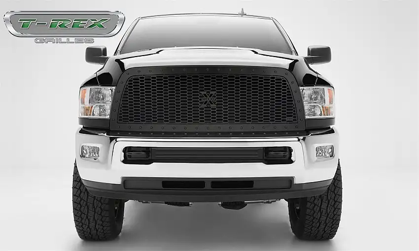 T-Rex Grilles 7714521-BR Stealth Laser X Grille, Black, Mild Steel, 1 Pc, Replacement