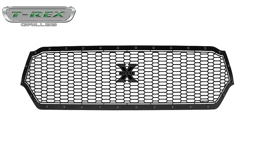 T-Rex Grilles 7714651-BR Stealth Laser X Grille, Black, Mild Steel, 1 Pc, Replacement