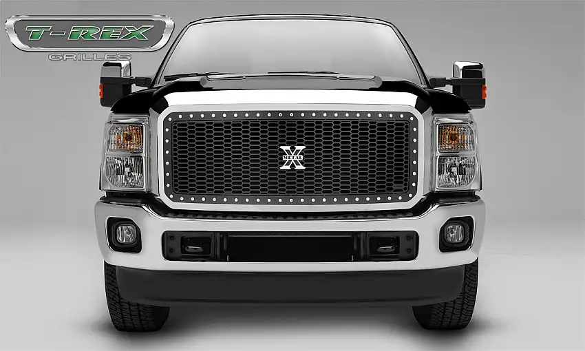 T-Rex Grilles 7715461 Laser X Grille, Black, Mild Steel, 1 Pc, Insert
