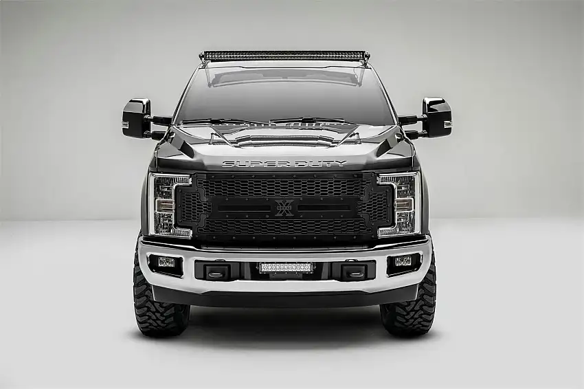 T-Rex Grilles 7715471-BR Stealth Laser X Grille, Black, Mild Steel, 1 Pc, Replacement
