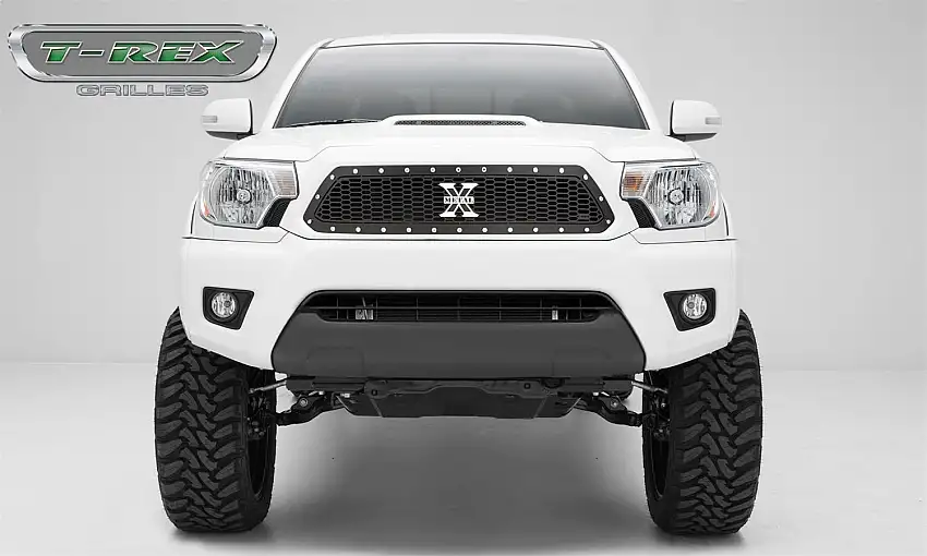T-Rex Grilles 7719381 Laser X Grille, Black, Mild Steel, 1 Pc, Insert