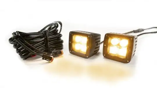 Southern Truck 77911K 2-Inch Square Cube Cree Led Lights, Chrome Series