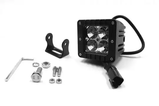 Southern Truck 79914 3-inch X 3-inch 16W Square LED Cube Light Flood Beam 1,440 Lumens