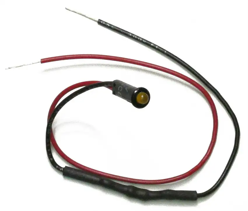 Painless 80200 1/8in. LED Dash Indicator Light/Amber