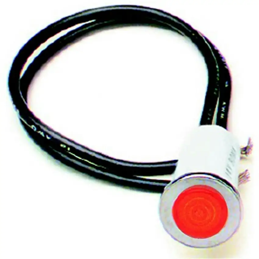 Painless 80209 1/2in. Dash Indicator Light/Red
