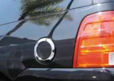 TFP 804 Fuel Door Insert Outer and Inner Piece with Keyhole Plastic Chromed Finish