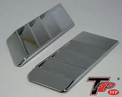 TFP 80417UHV Universal Hood Vent Universal Fitment - Z28 Style (Dims: 4" x 9.5" x 0.5")