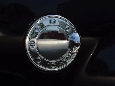 TFP 805 Fuel Door Insert 1 Piece Design Stainless Steel Chromed Finish