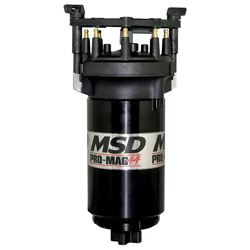 MSD Performance 81307 Pro Mag 44 Amp Generator, CW Rotation, Black, Pro Cap, Band Clamp